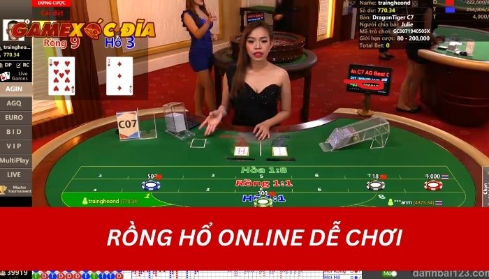 Rồng Hổ online dễ chơi