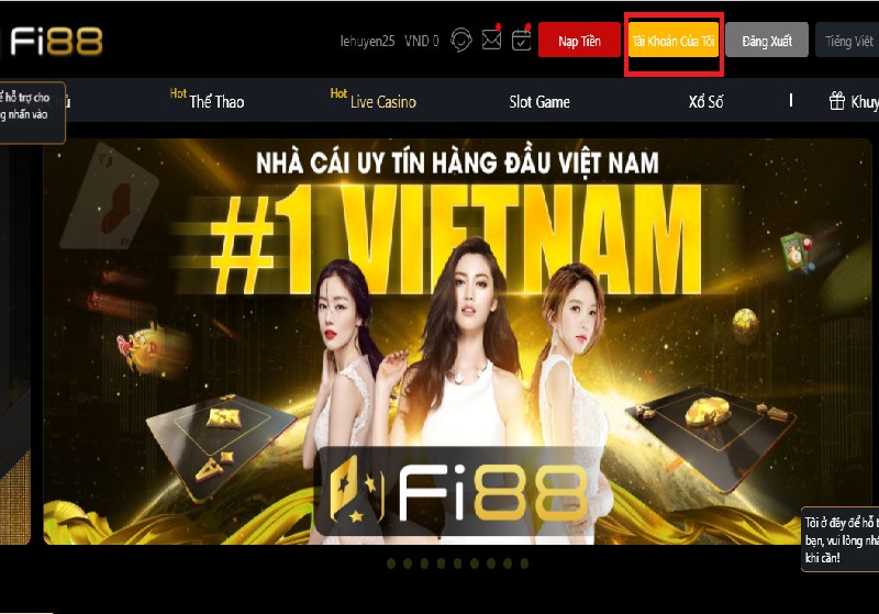 Rút tiền Fi88