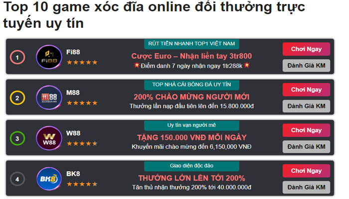 Mẹo chơi xóc đĩa hay: chỉ chơi ở những trang xóc đĩa uy tín